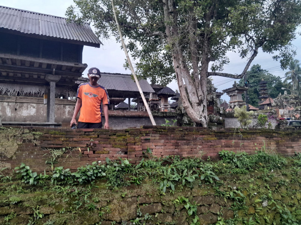 Tembok Roboh di di Banjar Batulumbang, Desa Sangeh, Kecamatan Abiansemal Tanggal 09 Mei 2023